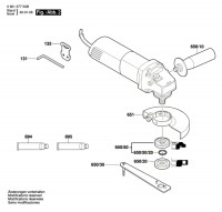 Bosch 0 601 377 7AF Gws 850 C Angle Grinder 230 V / Eu Spare Parts